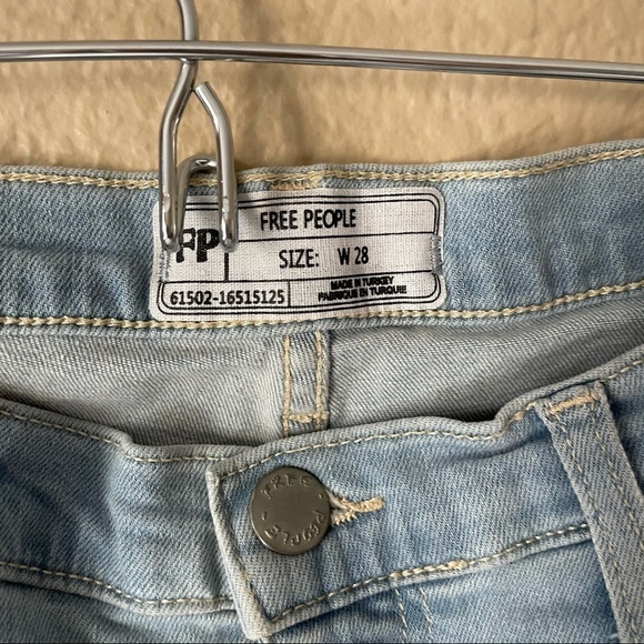 Free People Great Heights Frayed Skinny Jeans Ligh - Picture 7 of 9